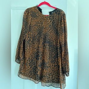 Zara leopard print dress with built in shorts